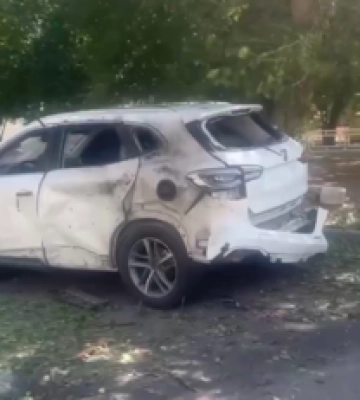 Z-военкор получил &quot;привет&quot; от дрона: догнал прямо в авто, видео