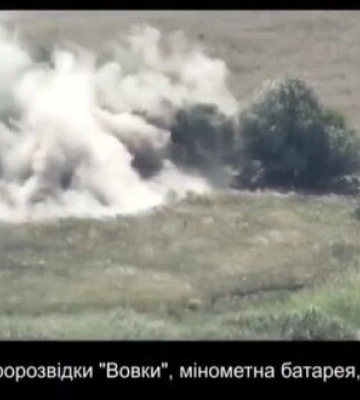 ЗСУ з міномета обстріляли позиції росіян на Запоріжжі (ВІДЕО)