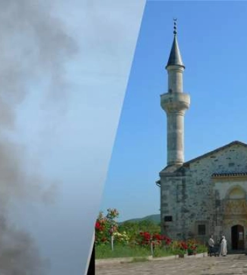В районе Старого Крыма местные слышали четыре мощных взрыва: рядом расположен полигон