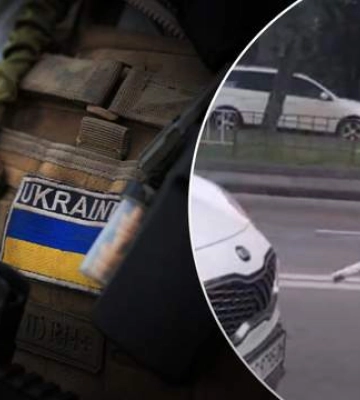 &quot;Ху**во ты воевал&quot;: во Львове мужчина посреди дороги набросился на военного с бранью