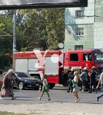 В Одесі пожежна машина потрапила в ДТП
