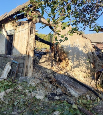 Обстріли росіян спричинили пожежу на Куп’янщині 