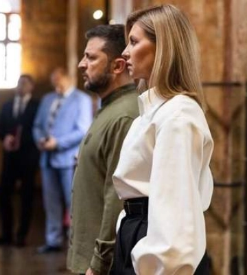 Він у мене не питає, – Олена Зеленська відповіла, чи дає тихцем поради чоловіку-президенту