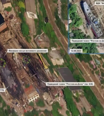 Взрывы в Крыму: появились спутниковые снимки Севастопольского морского завода 