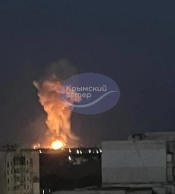 В оккупированной Евпатории прогремели мощные взрывы, видео