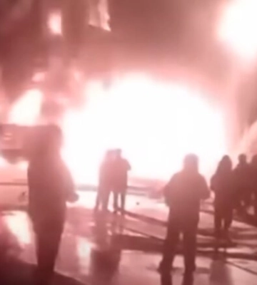 Военную часть оккупантов вывернуло наизнанку: в районе Евпатории мощнейшая бавовна - видео