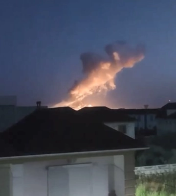 Удар в районе Евпатории в Крыму: появилось полное видео удачной отработки ВСУ по базированию оккупантов