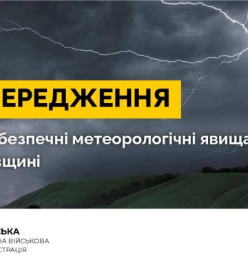 Укргидрометцентр предупреждает: ночью в Киевской области ожидаются опасные метеорологические явления
