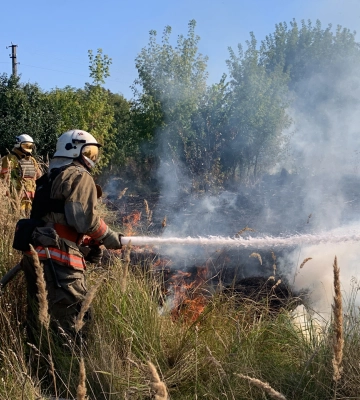 На Сумщині вогнеборці 5 разів ліквідовували загоряння на відкритих територіях