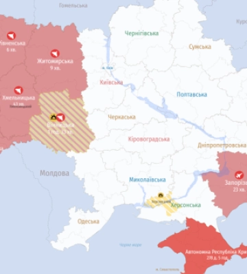 Шахеди летять на західну Україну