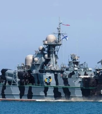 Экспериментальный дрон «Морской малыш» подбил ракетный корабль РФ «Самум»