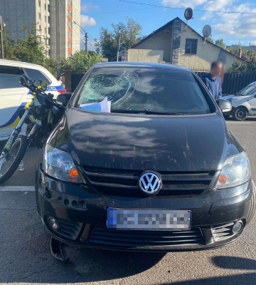 Унаслідок зіткнення з авто у Львові травми отримав мотоцикліст