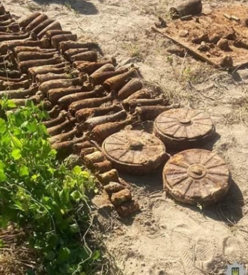 На Житомирщині жінка копала картоплю, а знайшла цілий арсенал зброї часів Другої світової війни