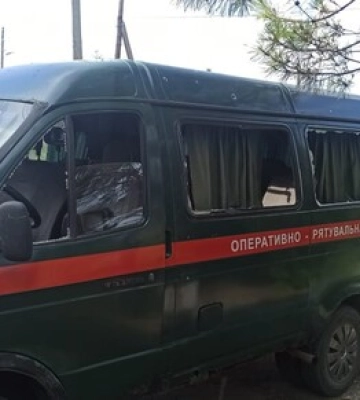 В Харьковской области под обстрел попало подразделение ГСЧС