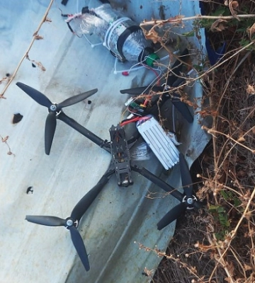 На Запорізькому напрямку прикордонник приземлив ворожий безпілотник з саморобною вибухівкою