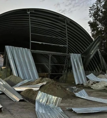 Наслідки ворожої атаки на Одещину: пошкоджено сільськогосподарські угіддя та зерносховище