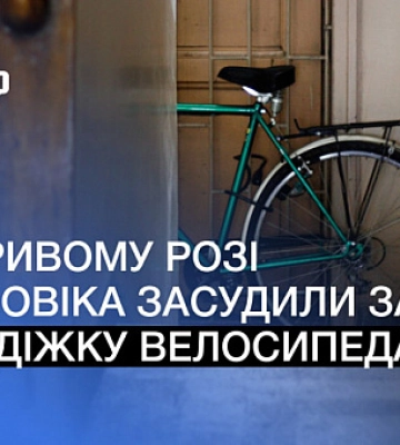 Украл велосипед и получил срок: в Кривом Роге осудили мужчину