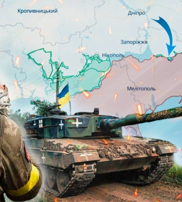 Над недавно деоккупированной Андреевкой в районе Бахмута водружен украинский флаг