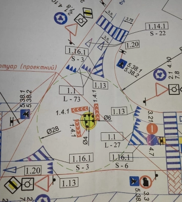 У Золотоноші водіїв просять бути уважними, поки облаштовують дорожнє кільце (ФОТО)