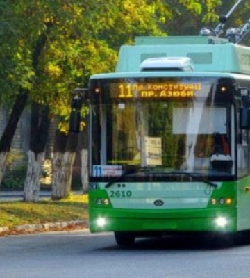 Завтра вдень не ходитимуть тролейбуси у центрі Харкова