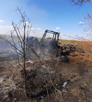 На Херсонщині трактор наїхав на ворожу міну