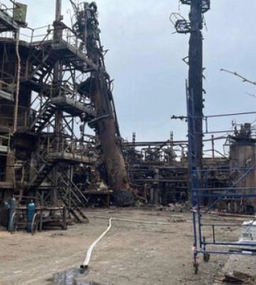 В Кременчуге шахеды попали в нефтеперерабатывающий завод, без пострадавших