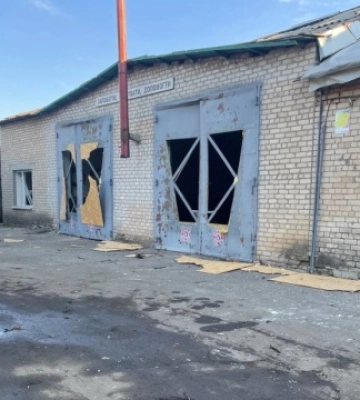Росіяни обстріляли в Оріхові пожежно-рятувальну частину