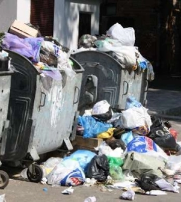 У центрі Луцька візьмуться за кафе і магазини, які підкидають сміття в контейнери містян