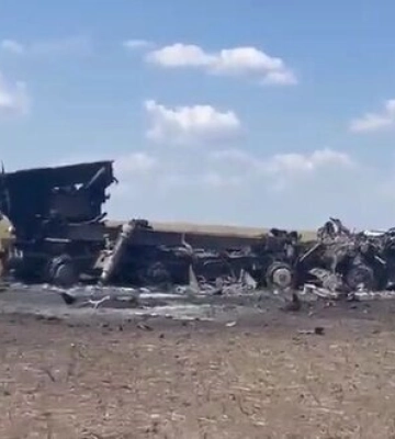 Знищена українськими воїнами рідкісна російська РСЗВ БМ-30 "Смерч". ВIДЕО