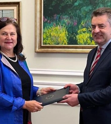 Нова посол Євросоюзу Катаріна Матернова прибула в Україну. ФОТО