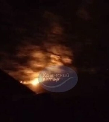 В оккупированном Крыму ночью 21 сентября раздались взрывы. ВИДЕО
