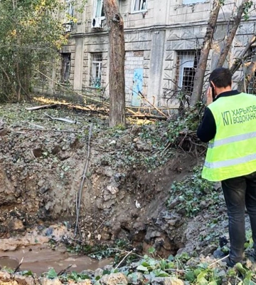 Через російські ракети без води залишилася лікарня у Харкові та житлові будинки