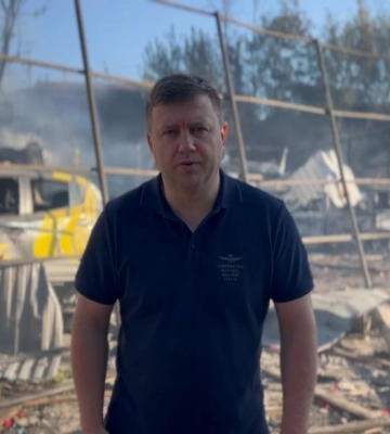 Рятувальники ліквідували пожежу на місці ракетного удару у Рівному