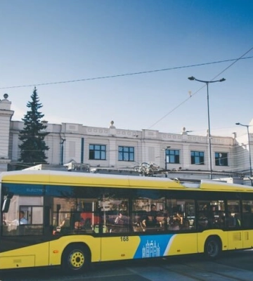 У Львові на день мобільності містом курсував "автономний" тролейбус, - ФОТО