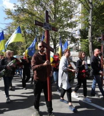У Харкові попрощалися з волонтерами, які загинули під час ракетного удару по Куп’янську