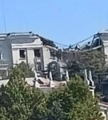 Поражен штаб Черноморского флота РФ в Севастополе. ВИДЕО+ФОТО