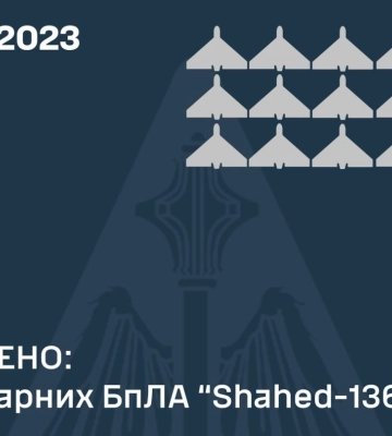 Над Днепропетровской областью сбили 12 беспилотников - обломки повредили объект критической инфраструктуры