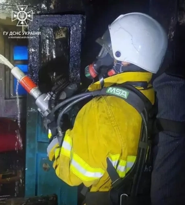 На Полтавщині горів приватний будинок