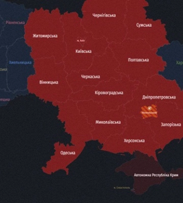 На юге Украины объявлена воздушная тревога, в Одессе слышали взрыв