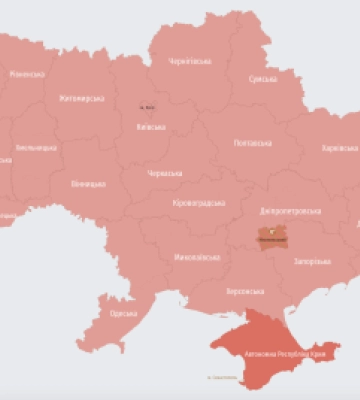 Масштабна повітряна тривога в Україні: звуки вибухів було чутно на Дніпропетровщині та Одещині