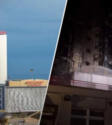 Повністю знищений готель на морвокзалі: страшні наслідки нічного удару по Одесі