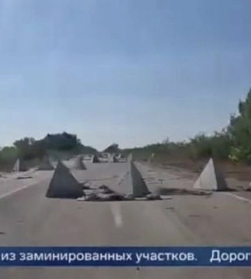 Смех и грех - оккупанты сняли блокбастер на дороге жизни под Мелитополем (видео)