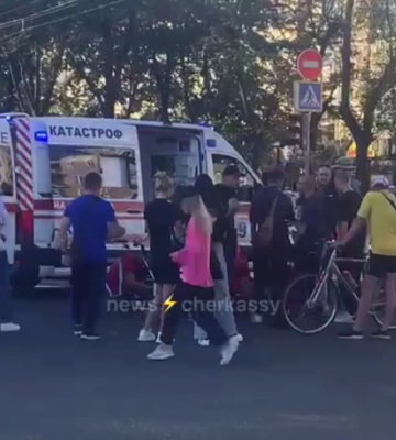 В аварії в центрі Черкас постраждав мотоцикліст