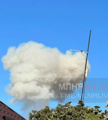 Склад боеприпасов российских сил горит в Сорокино на Луганщине