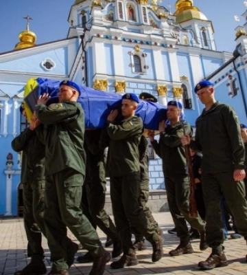 У Києві попрощалися із загиблим бійцем батальйону ім. Кульчицького Сергієм Радюком
