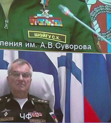 В Росії продемонстрировали живого &quot;погибшего&quot; в Севастополе командующего ЧФ РФ Соколова (видео)