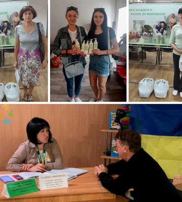 Переселенці з Луганщини за тиждень отримали понад 2 тисячі безкоштовних продуктових наборів