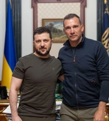 Зеленский назначил своим внештатным советником футболиста Шевченко