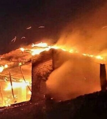 Ночью враг ударил из тяжелой артиллерии по Мировской громаде и Никополю Днепропетровской области. ФОТОрепортаж