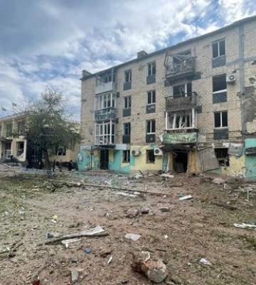 Місто Торецьк знеструмлено через обстріл Місто Торецьк знеструмлено через обстріл